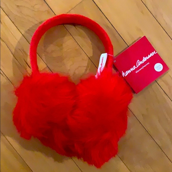 Hanna Andersson Accessories - 3 for $20-New Hanna Andersson red earmuffs 1-size